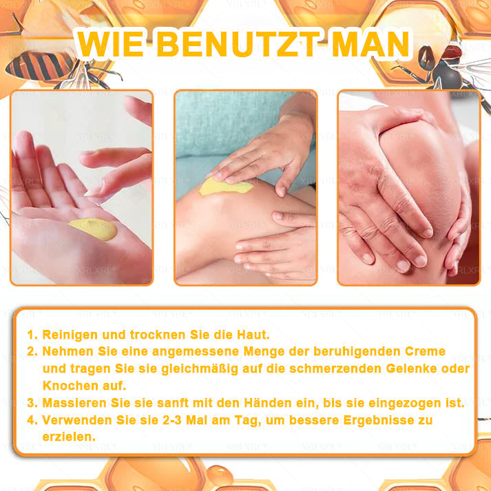 XRLXRL® Bienengift Schmerzstillende Knochenheilungscreme 👩‍⚕️LETZTER TAG 80 % RABATT