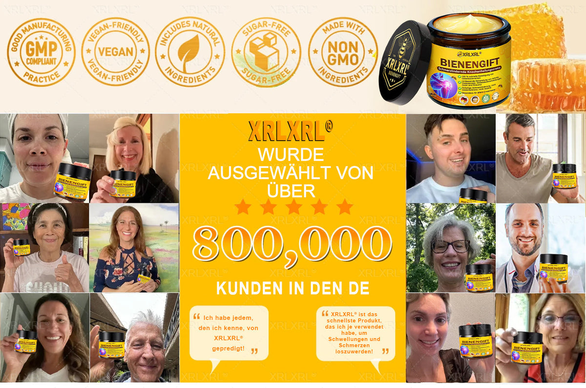 XRLXRL® Bienengift Schmerzstillende Knochenheilungscreme 👩‍⚕️LETZTER TAG 80 % RABATT