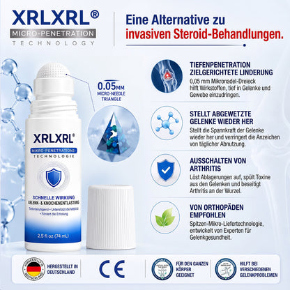 𝑿𝑹𝑳𝑿𝑹𝑳® 0,05 mm Mikronadel-Roller zur Unterstützung von Knochen & Gelenken 🧑‍⚕️🧑‍⚕️  (Für alle Erwachsenen, Frauen & Männer – Umfassende Pflege bei verschiedenen Gelenkbeschwerden)