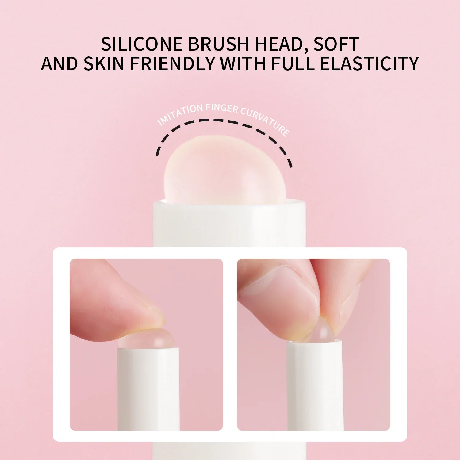 lip brush, 1pcs Plastic Cute Covered Portable for Smoother & Fuller Lip Appearance makeup brush For Making Up Supply